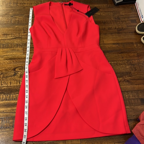 BCBGMaxAzria NWT dress Clare Mini in Red Berry color size 6 - Picture 14 of 16